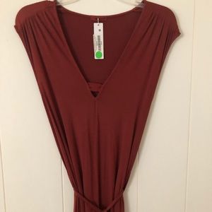 LA made dress burnt Orange